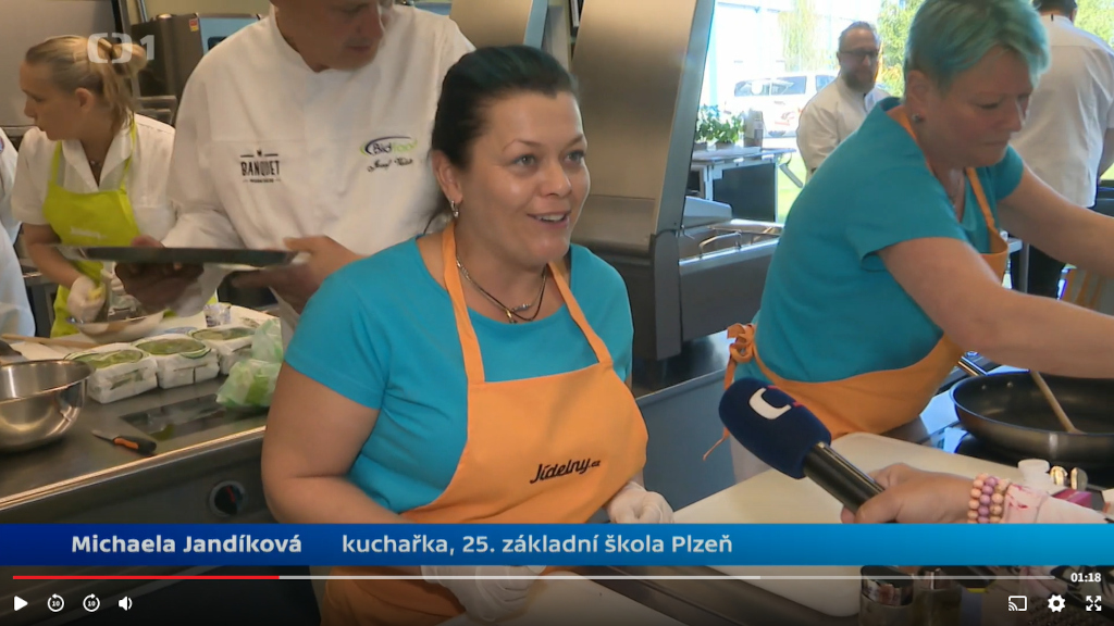 Česká televize: Školní jídelny soutěží ve zdravém stravování
