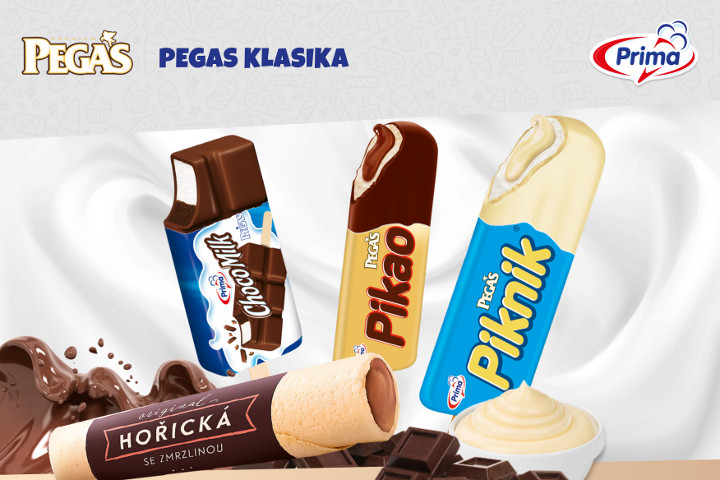 Pegas | Chocomilk, Pikao, Piknik a Hořická trubička se zmrzlinou