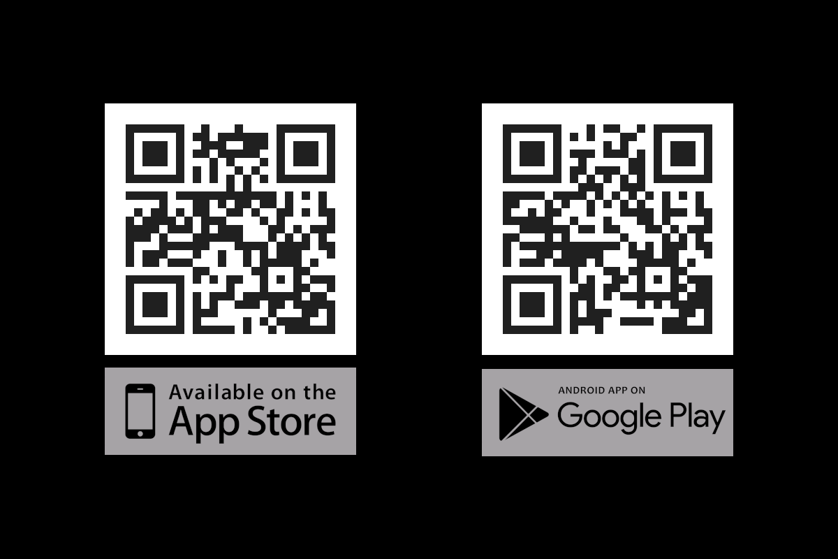 Mobilní aplikace mujBidfood.cz | QR kódy na Google Play a App Store