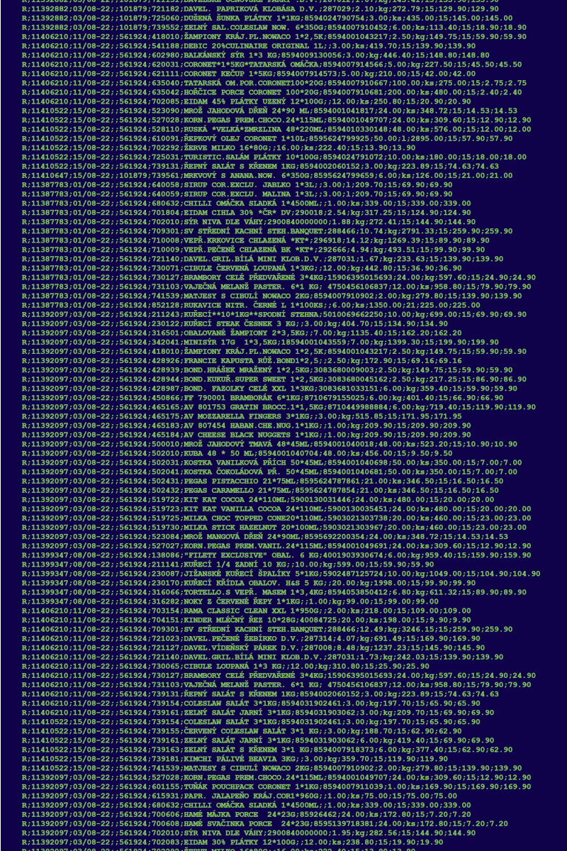 Faktura v CSV