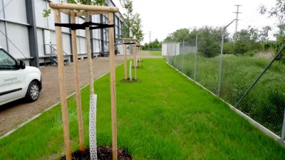 Chlumecké depo se zelení