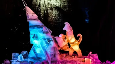 Kde se vzal led na ledové sochy