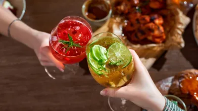 Osvěžující vinné koktejly