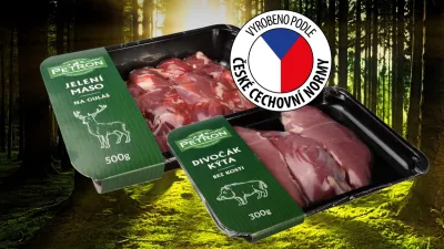 Zvěřina Petron s logem české cechovní normy