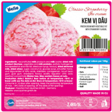 Bidfood Opava | jahodová zmrzlina pro Vietnam