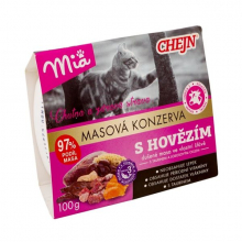 Konzerva pro kočky hovězí Mia |  604051