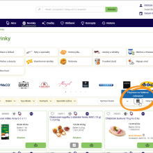 mujBidfood.cz | 'Novinky' a přepínání zobrazení řádkové/dlaždicové