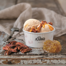 La Panna | Pekanový ořech s medem – vynikající smetanová zmrzlina s medovým toppingem a kousky pekanových ořechů | 520404