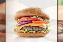 Hamburger v sezamové housce