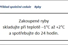 Příklad označení B | cedule | ryby