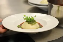 Zvěřina Petron | Trhaný divočák v kynutém knedlíku s omáčkou z lesních plodů