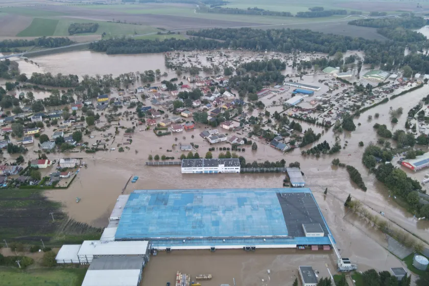 Povodeň v Opavě postihla areály společnosti Bidfood