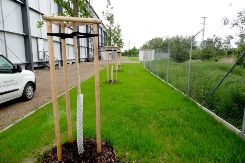 Chlumecké depo se zelení