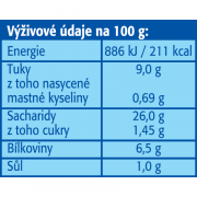 Povinné výživové údaje – Big 7