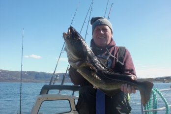 Norský rybář s treskou