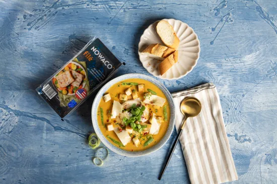 Nowaco Bramborovo-pórkový krém s filé